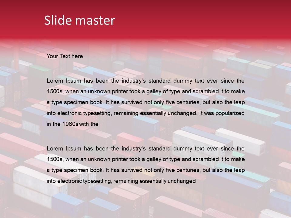 Storage Green Terminal PowerPoint Template