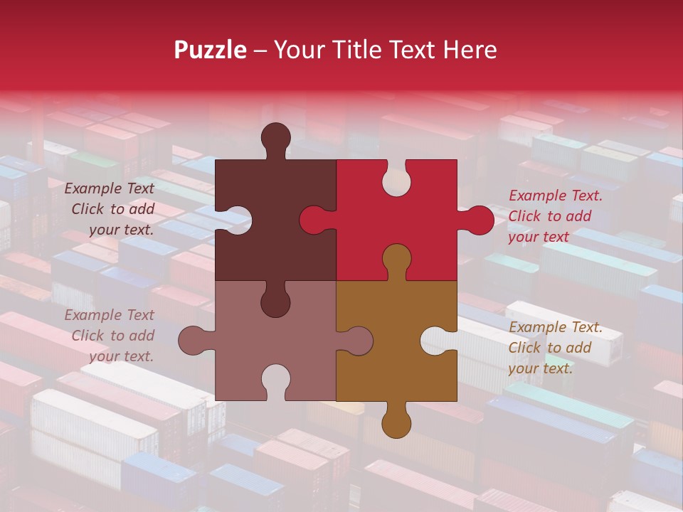 Storage Green Terminal PowerPoint Template