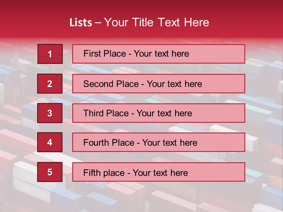 Storage Green Terminal PowerPoint Template