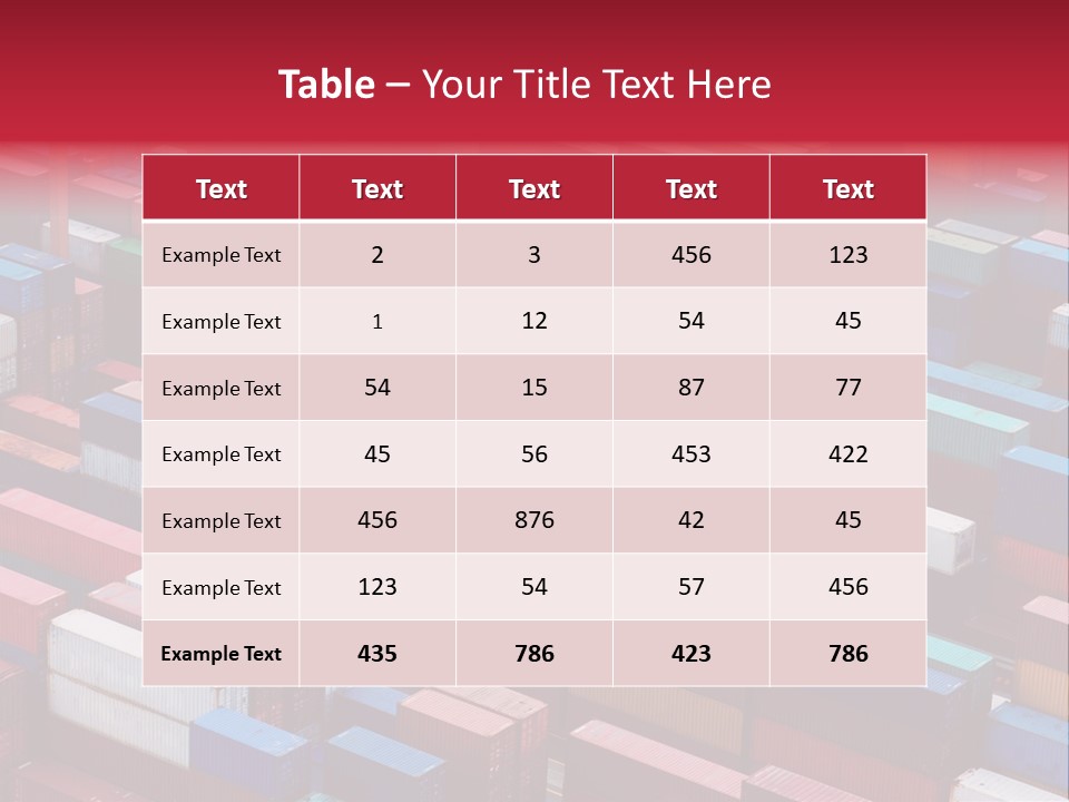 Storage Green Terminal PowerPoint Template