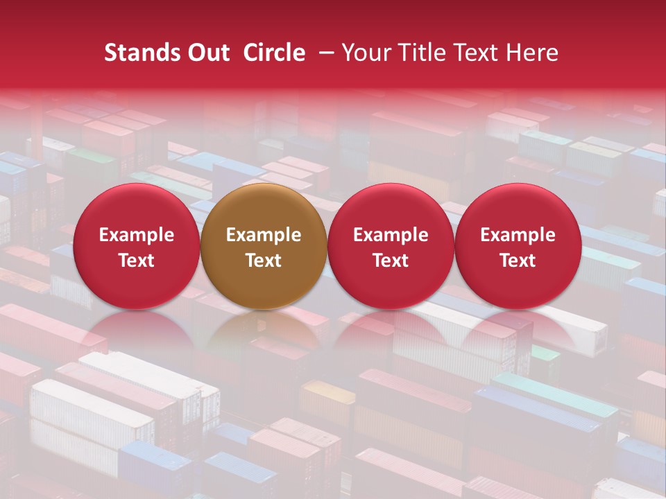 Storage Green Terminal PowerPoint Template