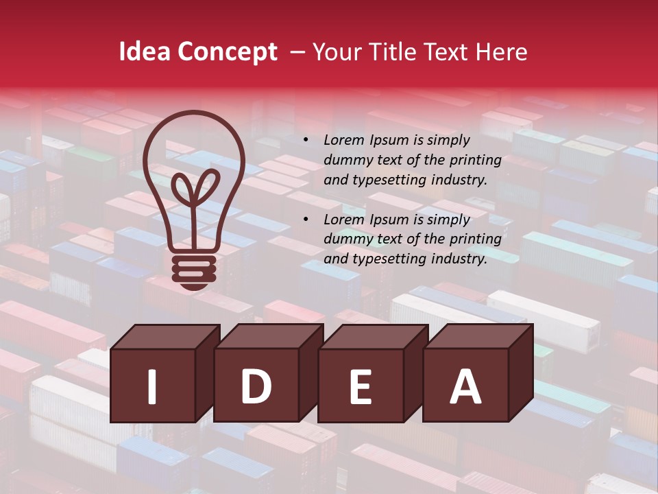Storage Green Terminal PowerPoint Template
