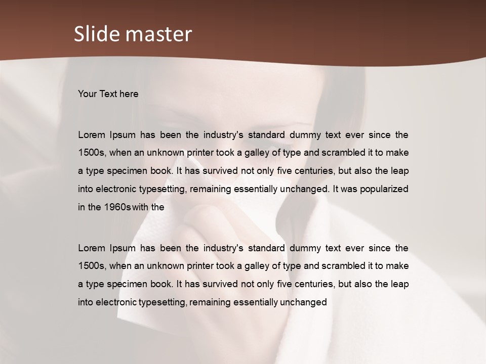 Sniffles Allergies   PowerPoint Template