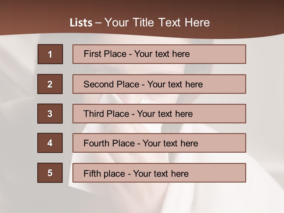 Sniffles Allergies   PowerPoint Template