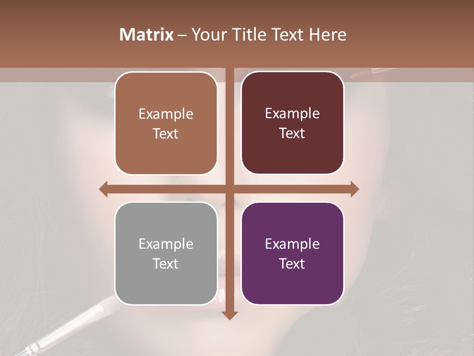 Eyes Studio Shot Female PowerPoint Template