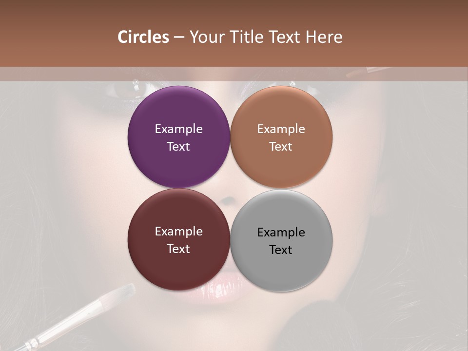 Eyes Studio Shot Female PowerPoint Template