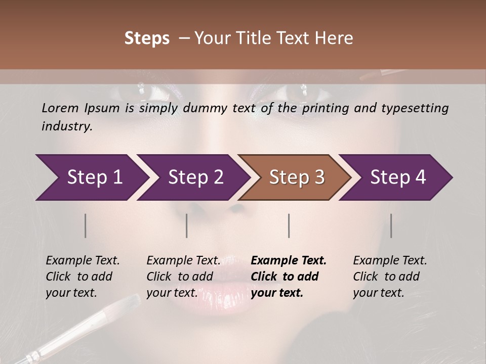 Eyes Studio Shot Female PowerPoint Template