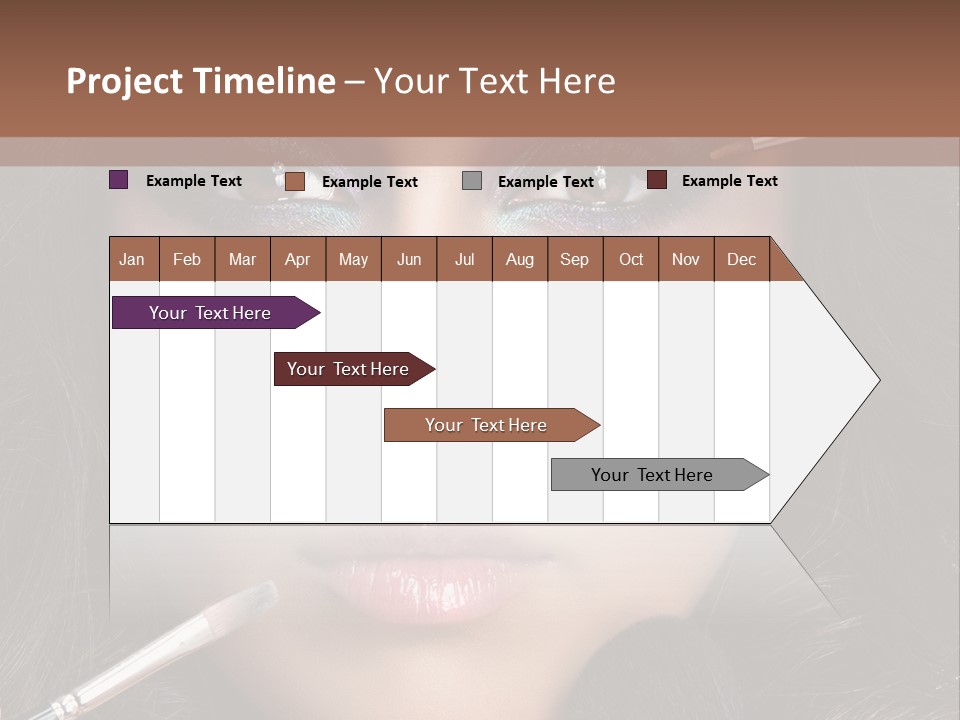 Eyes Studio Shot Female PowerPoint Template
