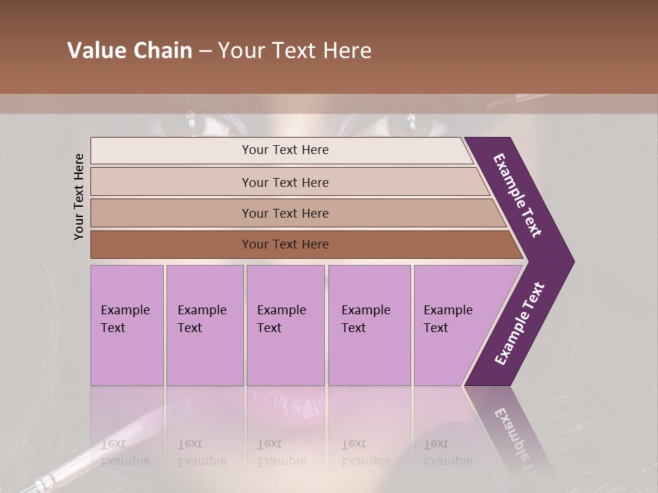 Eyes Studio Shot Female PowerPoint Template