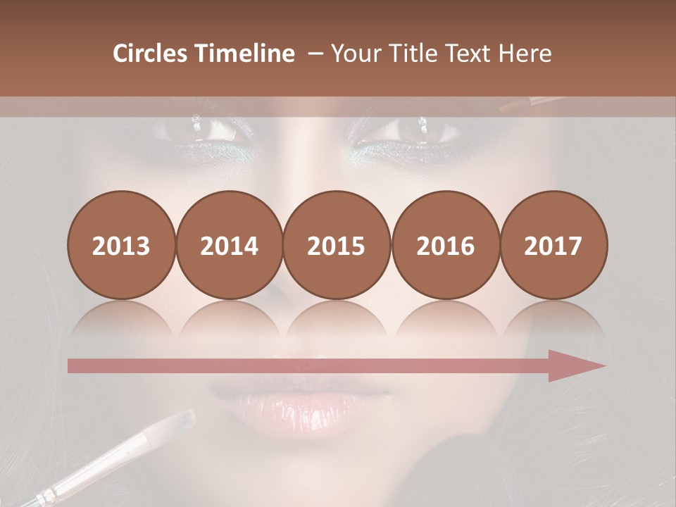 Eyes Studio Shot Female PowerPoint Template