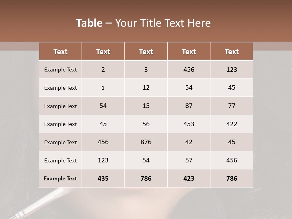 Eyes Studio Shot Female PowerPoint Template