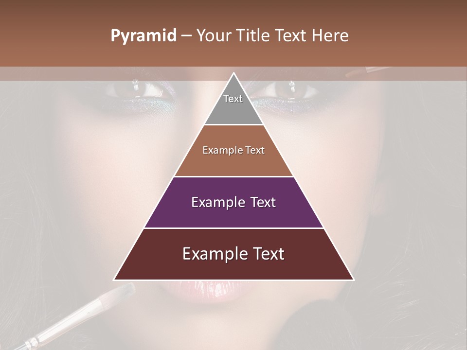 Eyes Studio Shot Female PowerPoint Template