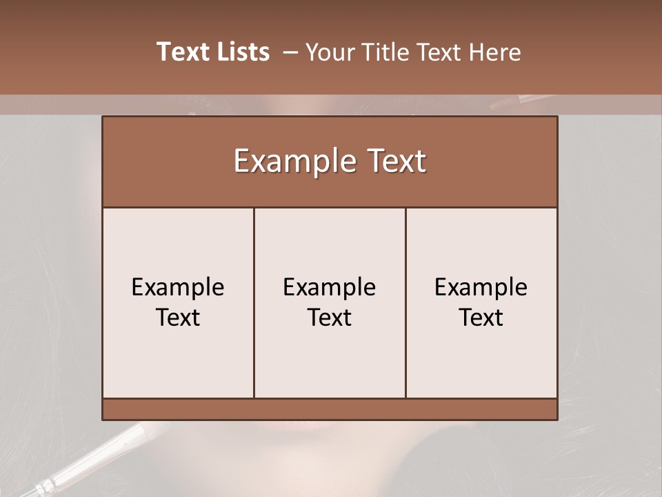 Eyes Studio Shot Female PowerPoint Template