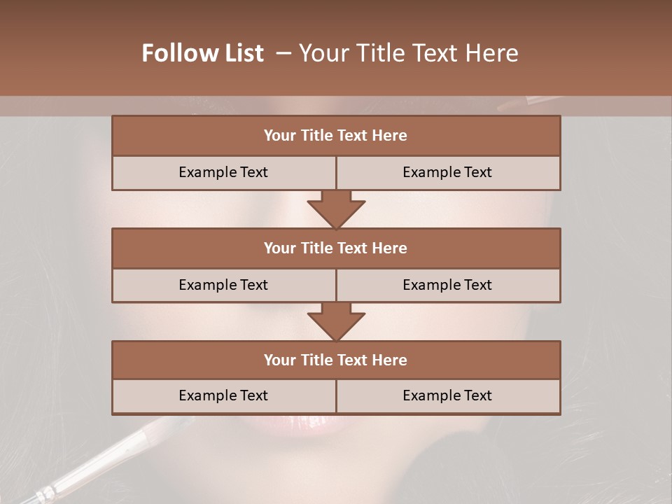 Eyes Studio Shot Female PowerPoint Template