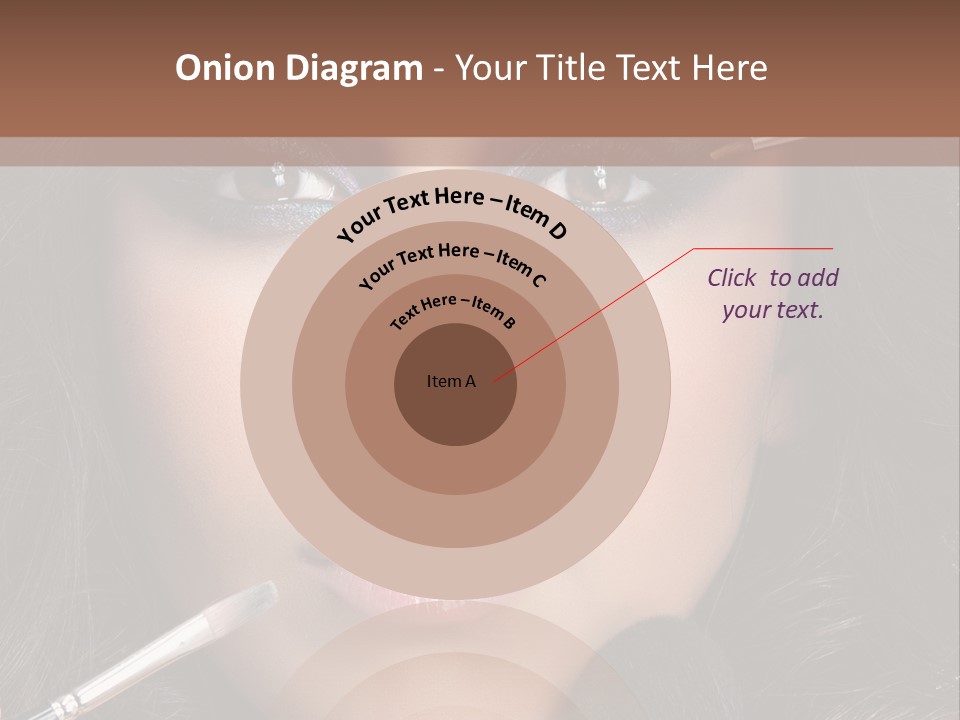 Eyes Studio Shot Female PowerPoint Template