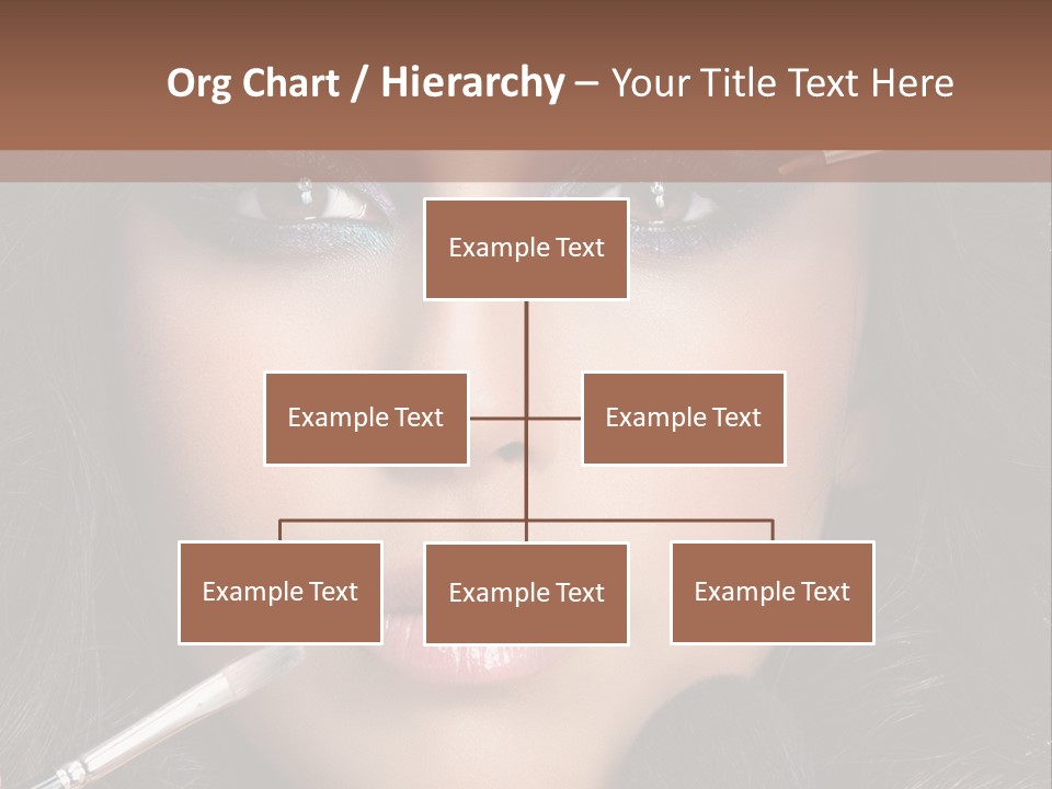 Eyes Studio Shot Female PowerPoint Template