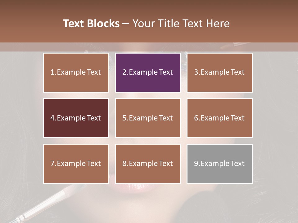 Eyes Studio Shot Female PowerPoint Template