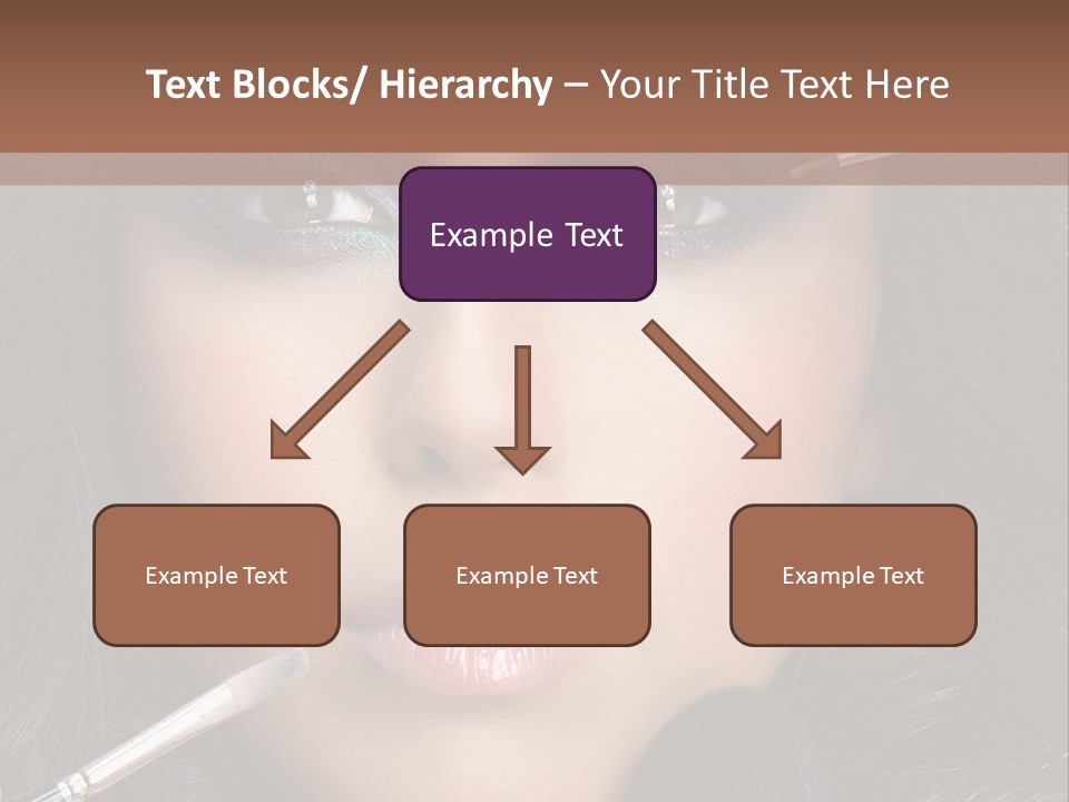 Eyes Studio Shot Female PowerPoint Template