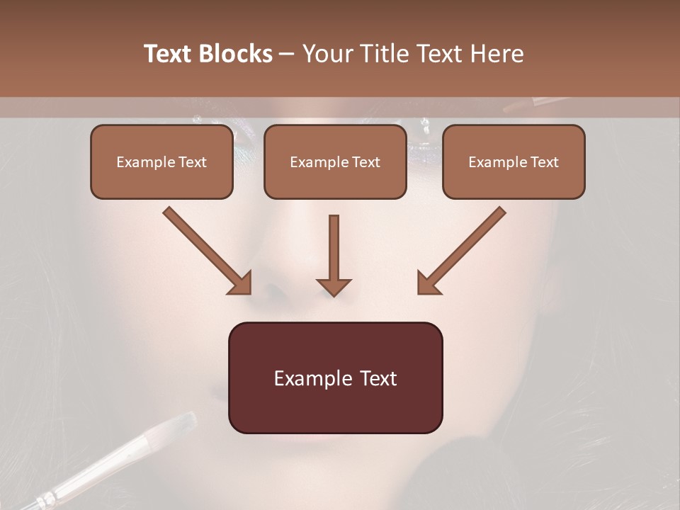 Eyes Studio Shot Female PowerPoint Template