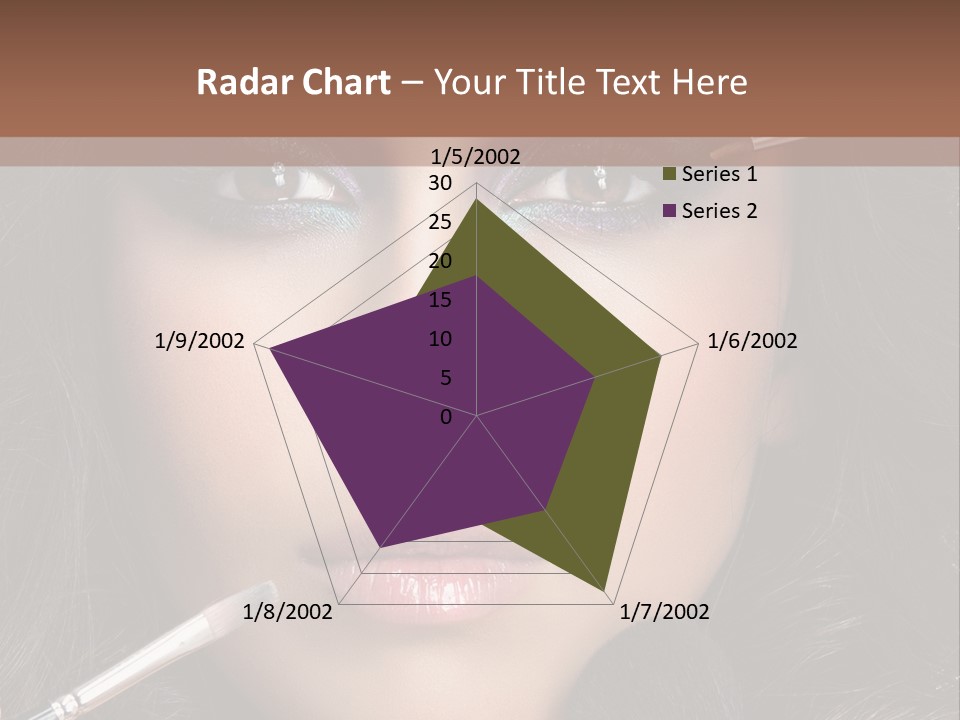 Eyes Studio Shot Female PowerPoint Template