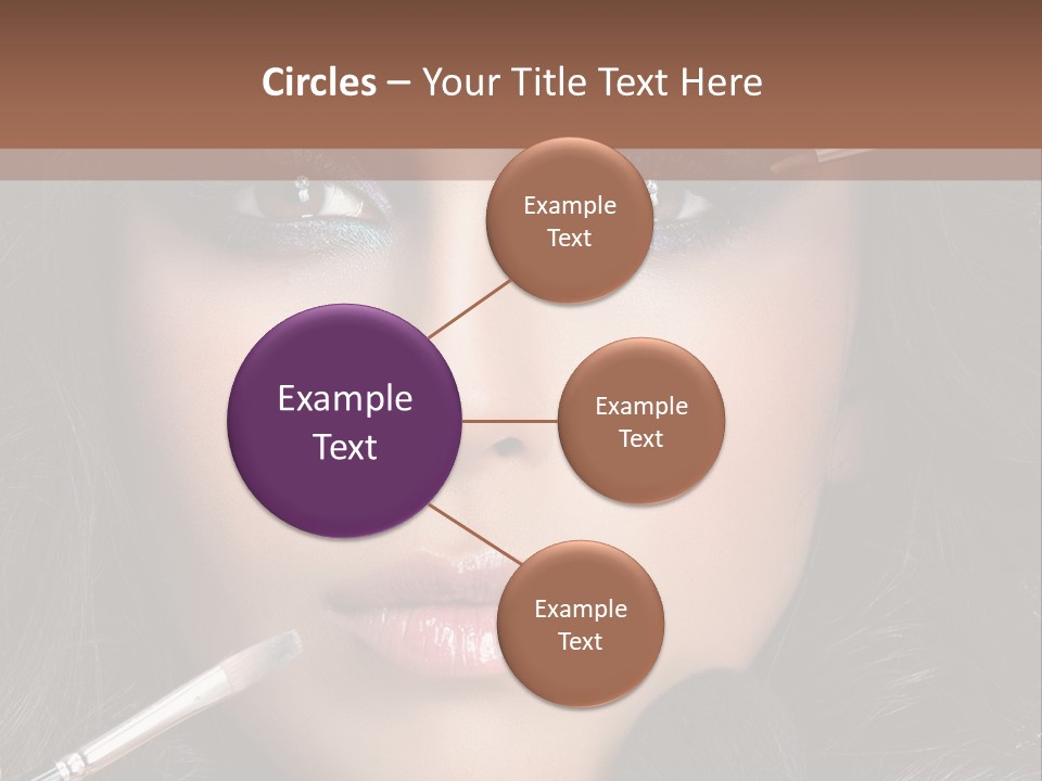 Eyes Studio Shot Female PowerPoint Template