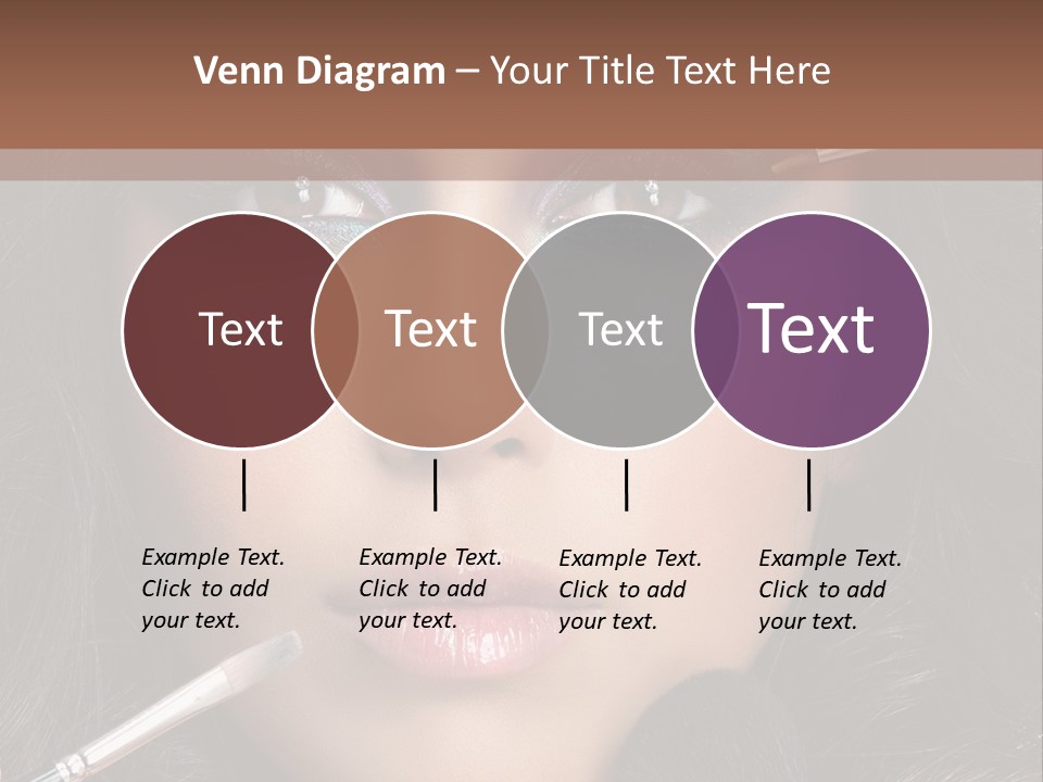 Eyes Studio Shot Female PowerPoint Template