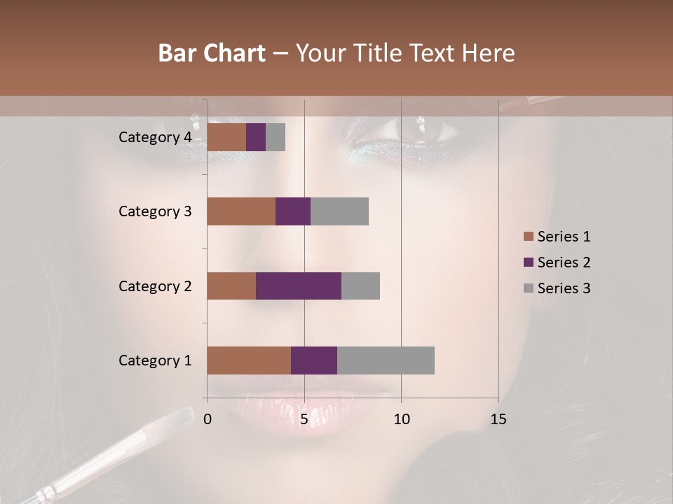 Eyes Studio Shot Female PowerPoint Template