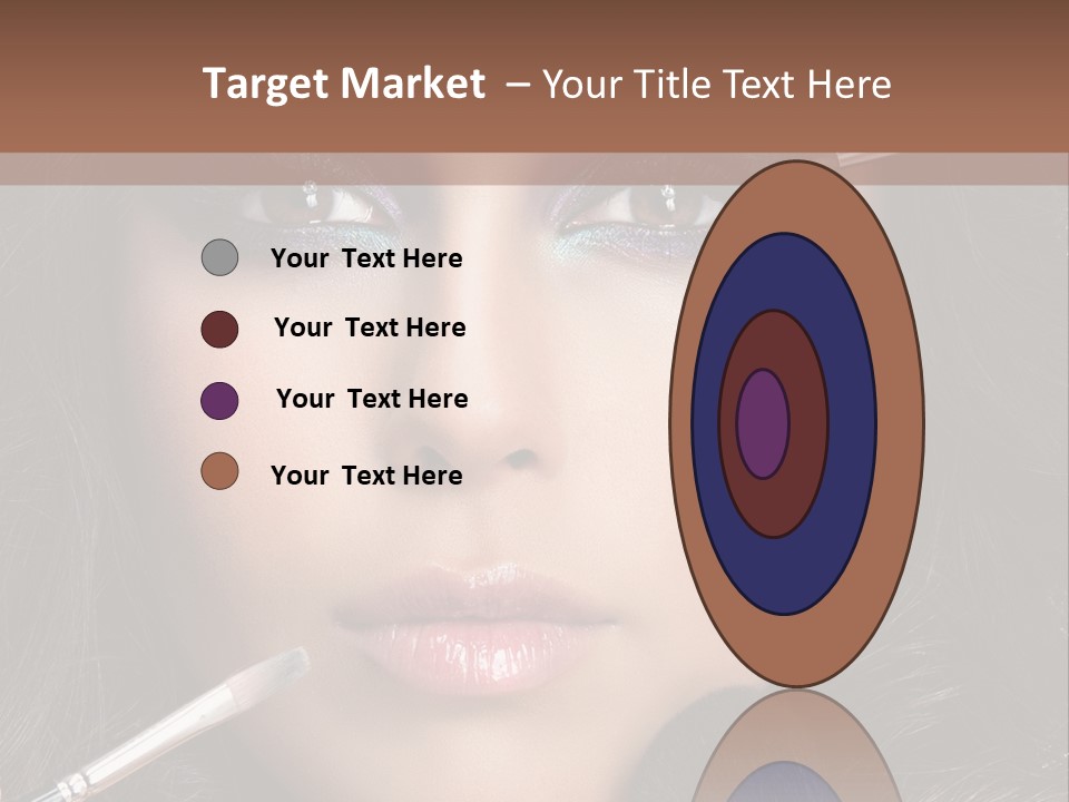 Eyes Studio Shot Female PowerPoint Template