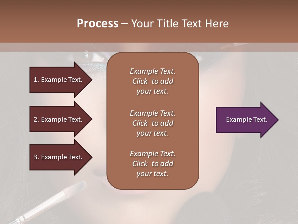 Eyes Studio Shot Female PowerPoint Template