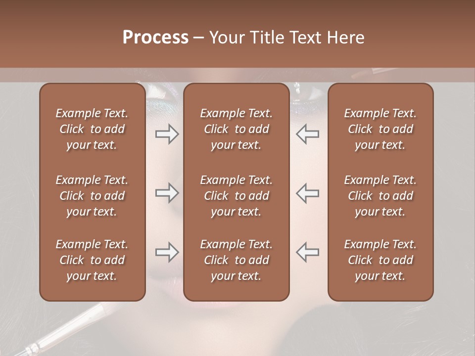 Eyes Studio Shot Female PowerPoint Template
