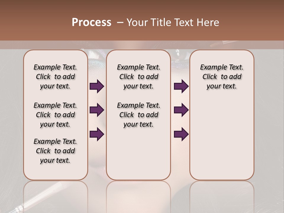 Eyes Studio Shot Female PowerPoint Template