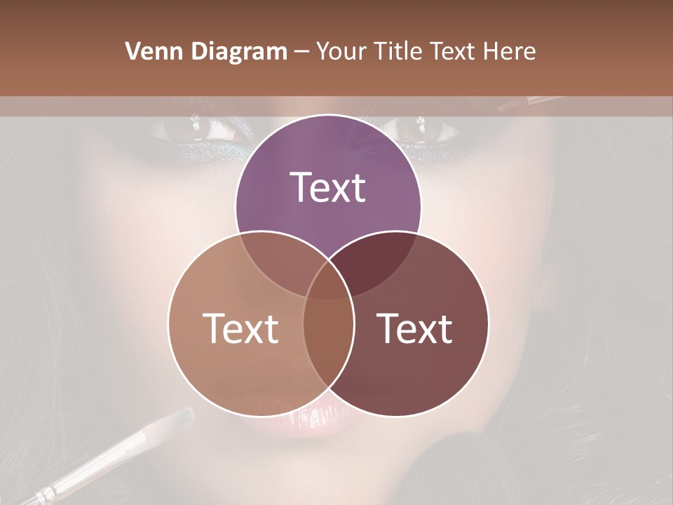 Eyes Studio Shot Female PowerPoint Template