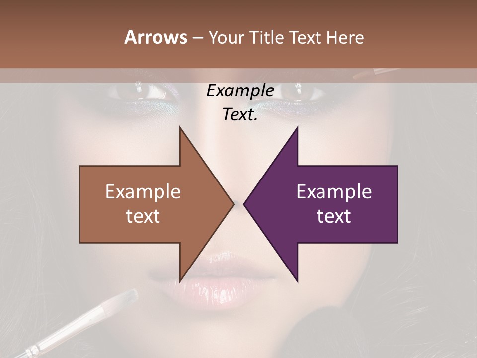 Eyes Studio Shot Female PowerPoint Template