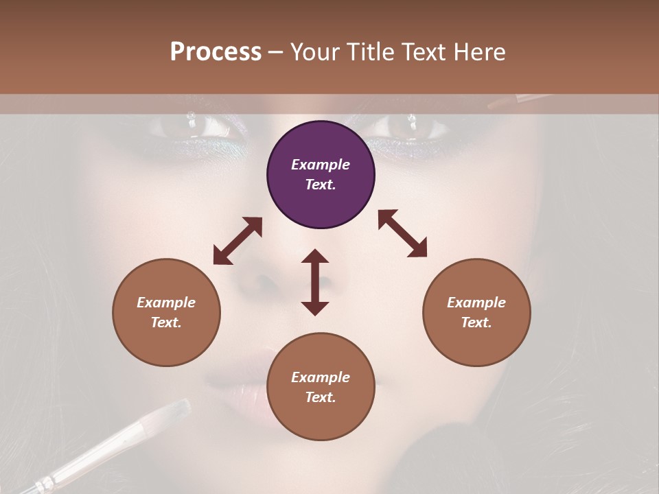 Eyes Studio Shot Female PowerPoint Template