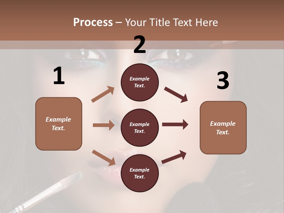 Eyes Studio Shot Female PowerPoint Template