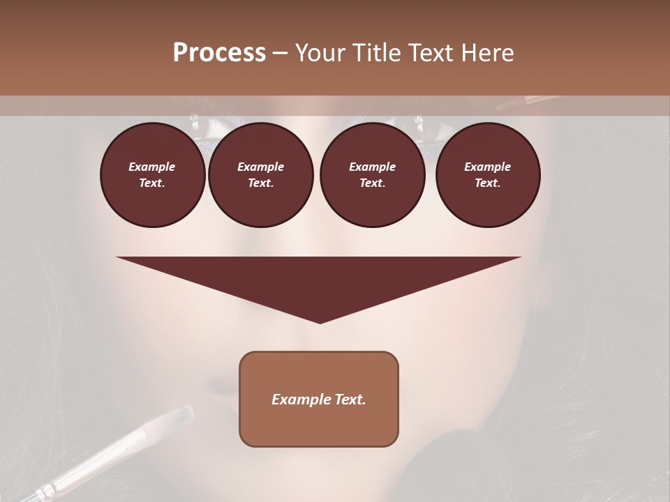 Eyes Studio Shot Female PowerPoint Template