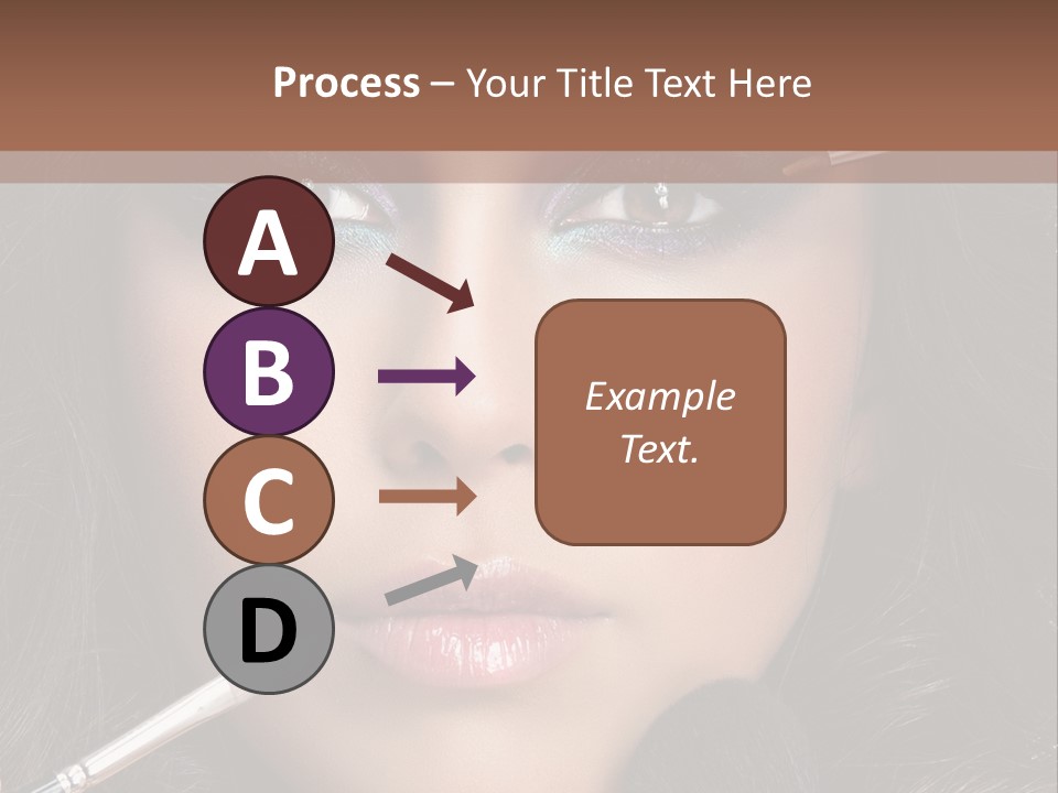 Eyes Studio Shot Female PowerPoint Template