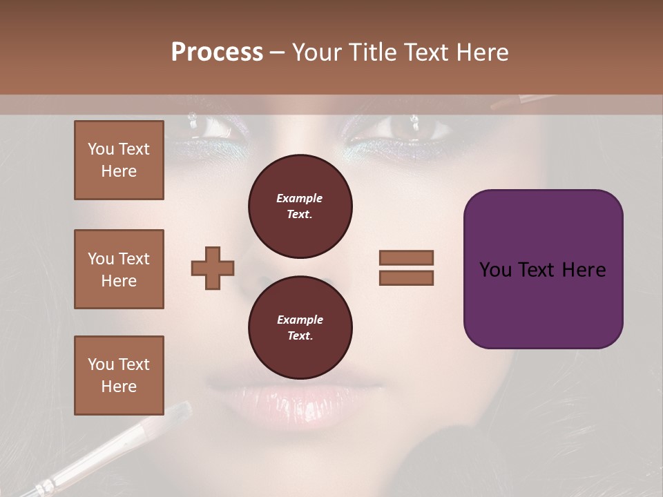 Eyes Studio Shot Female PowerPoint Template