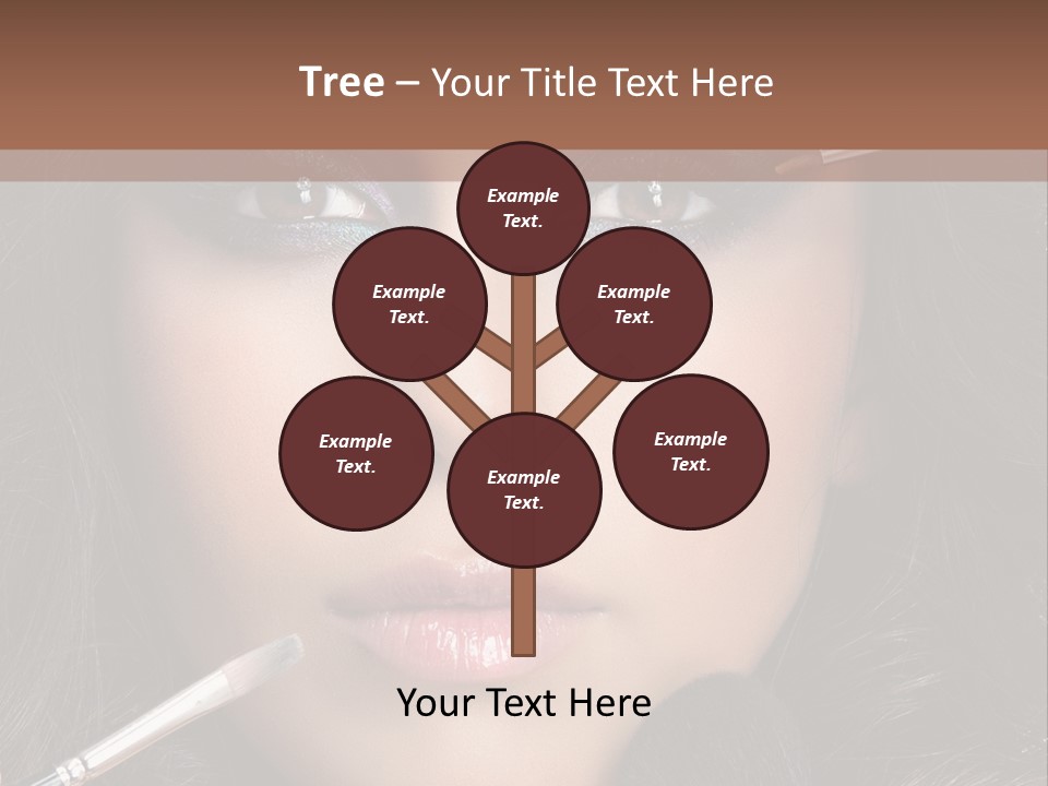 Eyes Studio Shot Female PowerPoint Template