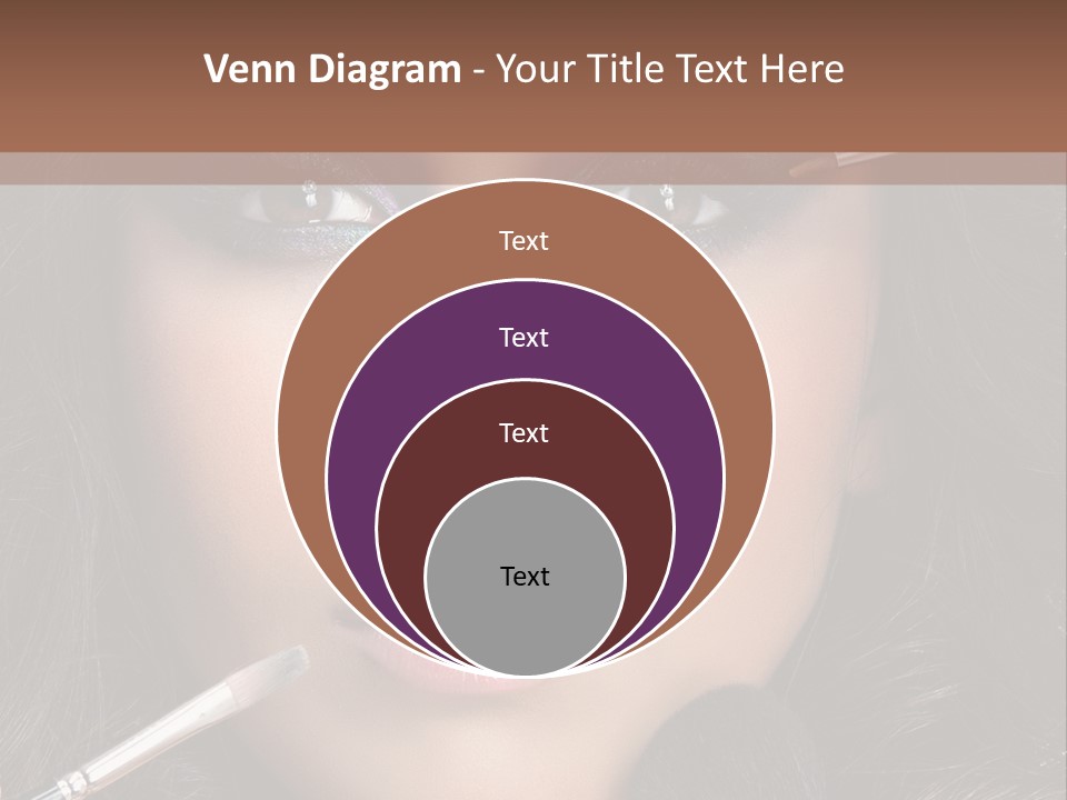 Eyes Studio Shot Female PowerPoint Template