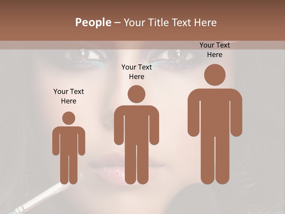 Eyes Studio Shot Female PowerPoint Template