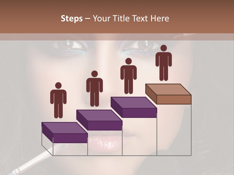 Eyes Studio Shot Female PowerPoint Template