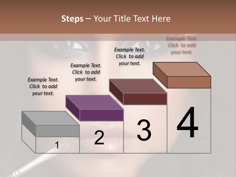 Eyes Studio Shot Female PowerPoint Template