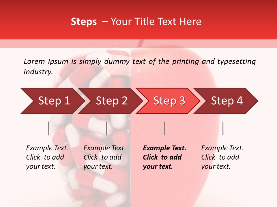 Graphic Illustration Fruit PowerPoint Template