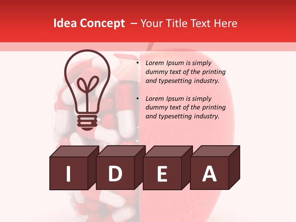 Graphic Illustration Fruit PowerPoint Template