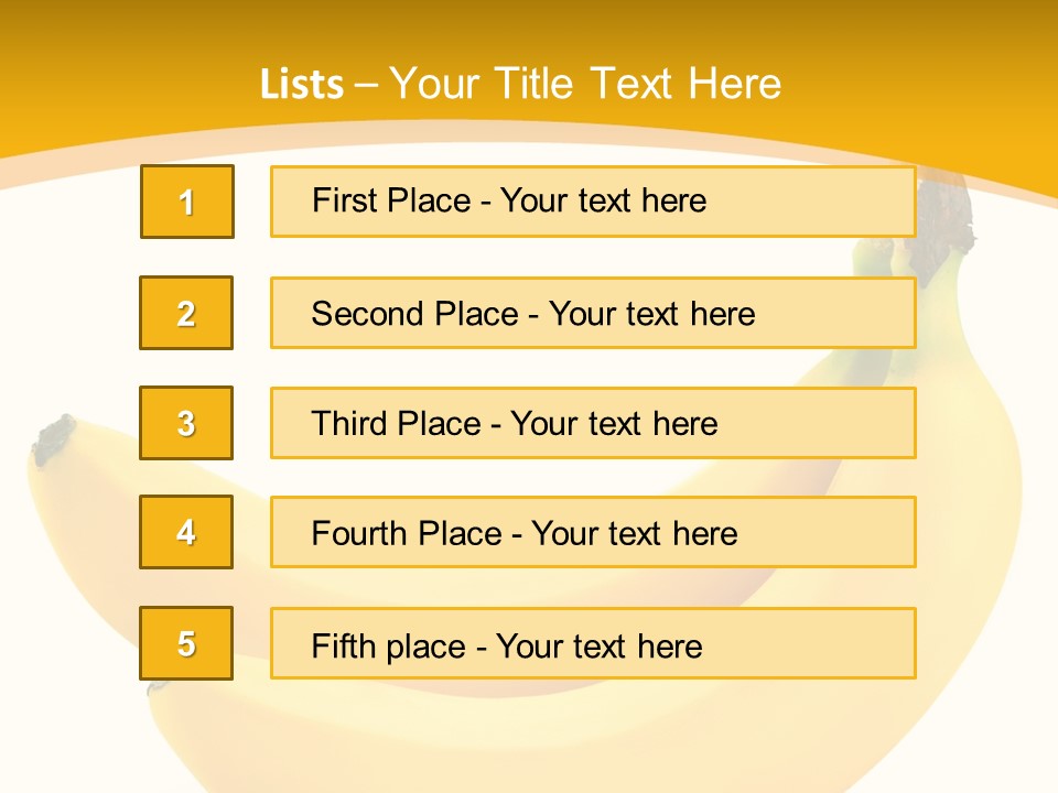 Fruit Appetizing Yellow PowerPoint Template