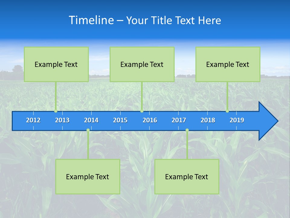 Spring Background Corn PowerPoint Template