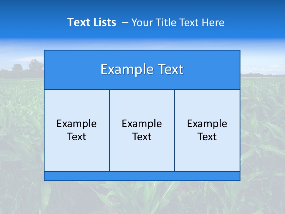 Spring Background Corn PowerPoint Template
