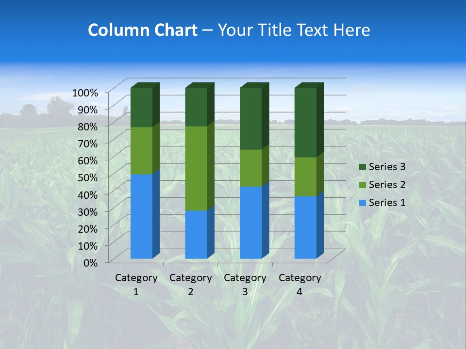 Spring Background Corn PowerPoint Template