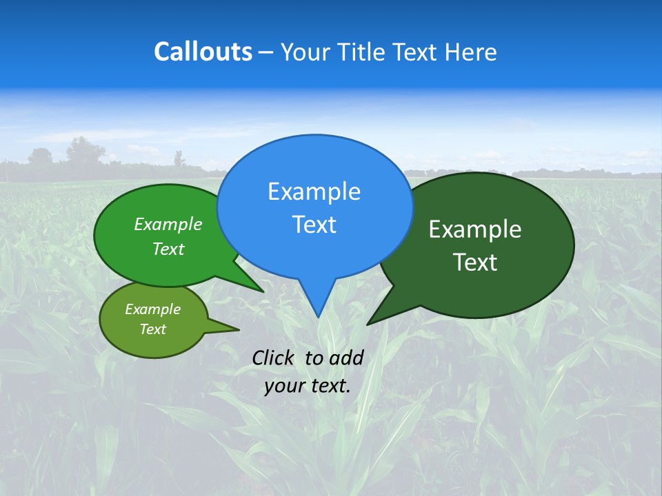 Spring Background Corn PowerPoint Template